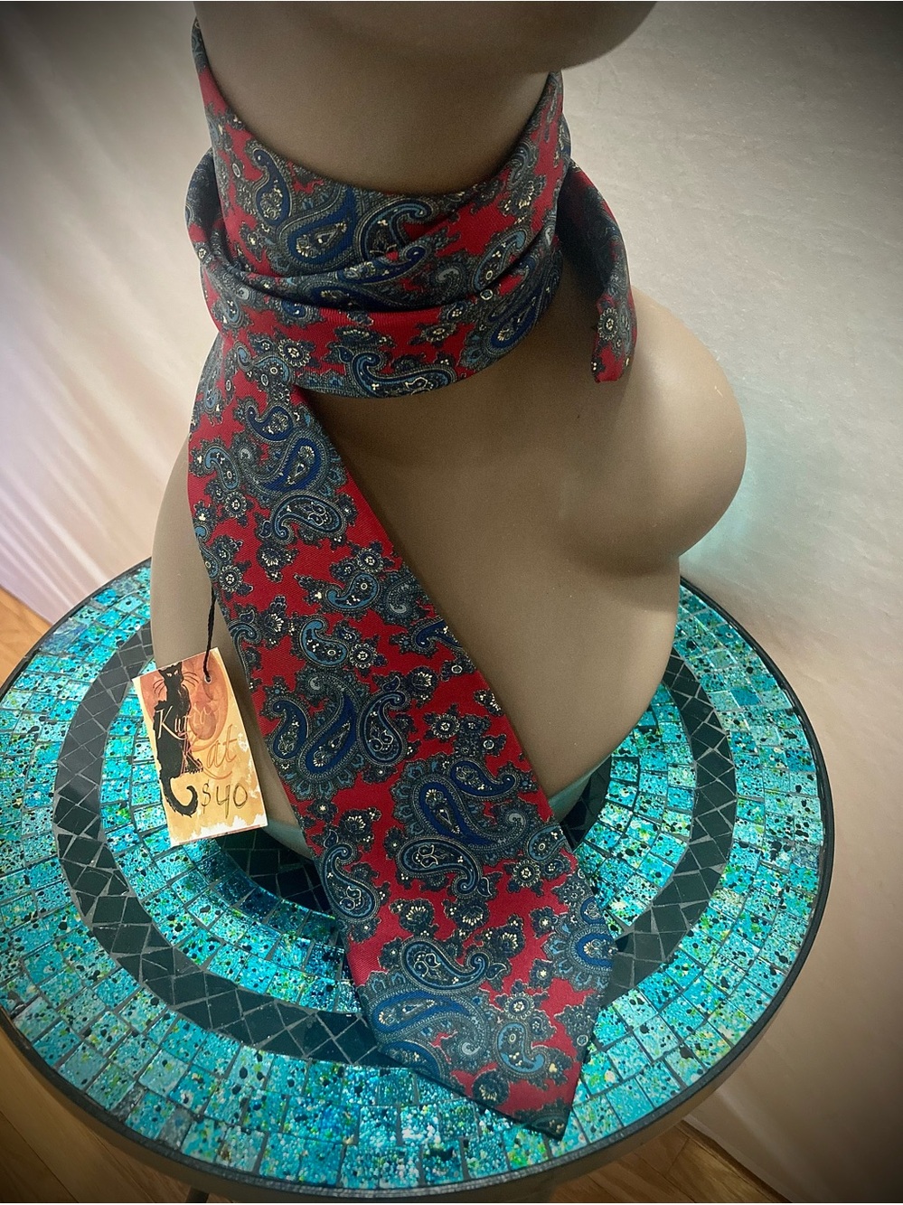 Vintage Moores Paisley Silk Tie